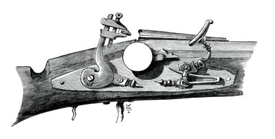 Firelock lub Snaphance z Haddon Hall, Derbyshire, c1620, c1880 autorstwa Unbekannt