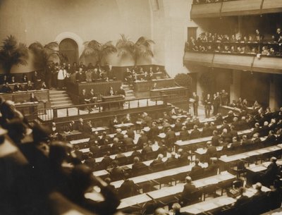 Pierwsze spotkanie Ligi Narodów 15 listopada 1920 r. w Genewie 1920 r. autorstwa Unbekannt