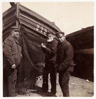 Rybacy stojący przy sieci, ok. 1905 autorstwa Unbekannt
