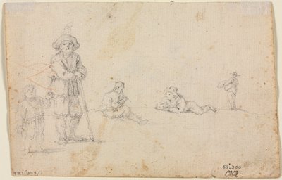 Badania nad pięcioma figurami, 1600s. autorstwa Unbekannt