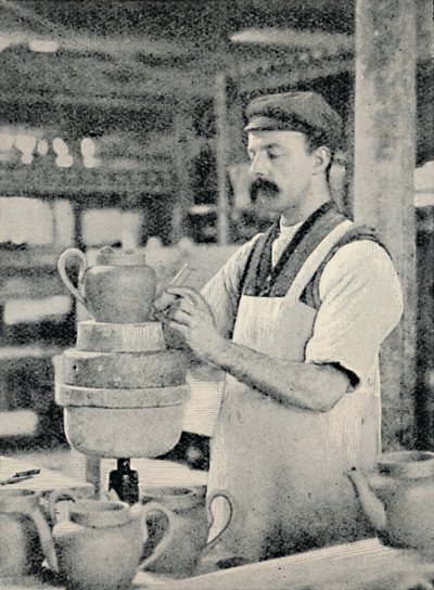 Mocowanie dziobka na czajniczku, c1917 autorstwa Unbekannt