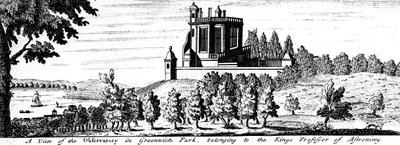 Flamsteed House w Greenwich Park, Londyn, koniec XVII wieku autorstwa Unbekannt