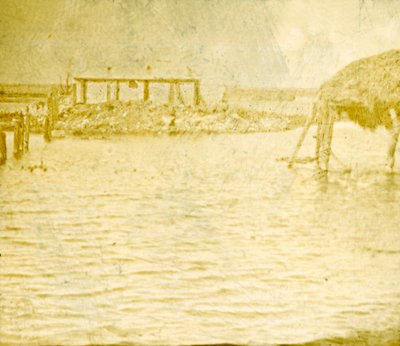 Powódź, Ramskapelle, Belgia, c1914-c1918 autorstwa Unbekannt