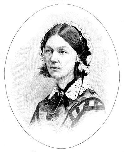 Florence Nightingale 1820-1910, brytyjska pielęgniarka autorstwa Unbekannt