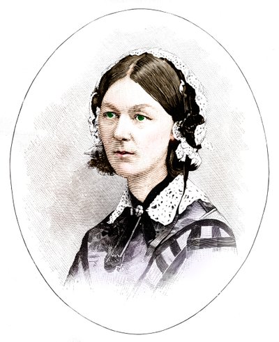 Florence Nightingale 1820-1910, brytyjska pielęgniarka autorstwa Unbekannt
