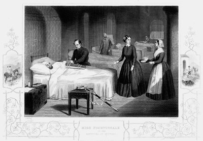 Florence Nightingale w szpitalu w Scutari, ok. 1860 r. autorstwa Unbekannt
