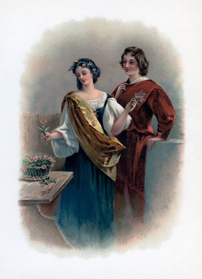 Florizel i Perdita, 1891 autorstwa Unbekannt