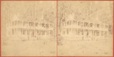 Flume House, góry Santa Cruz, lata 60. XIX wieku. autorstwa Unbekannt