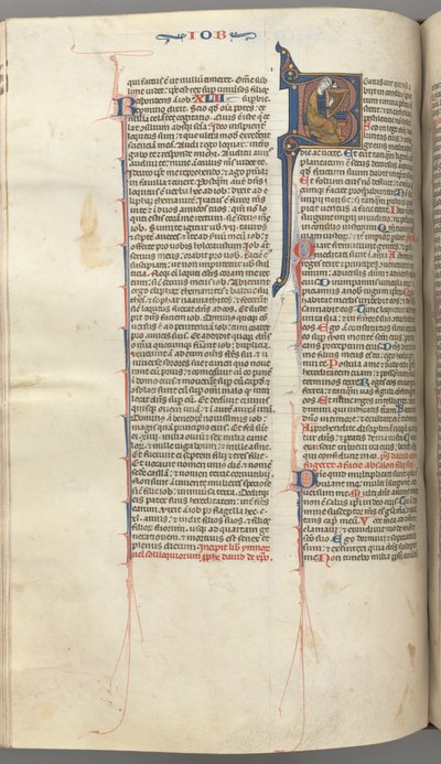 Fol. 214v, Psalm 1, historyczny inicjał 8; 1275-1300. autorstwa Unbekannt