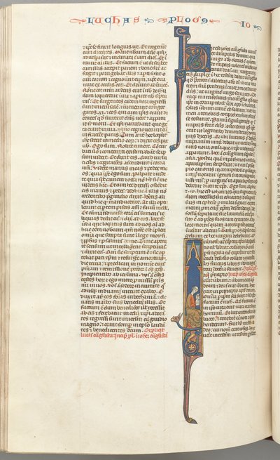 Fol. 425v, Jan, inicjał historyczny I, Jan pismo siedzące, c. 1275-1300. autorstwa Unbekannt