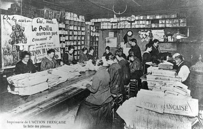 Falcernia, drukarnia gazety LAction Francaise, Paryż, 1917 autorstwa Unbekannt