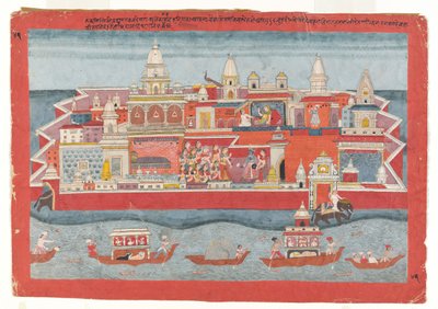 Folio z serii Bhagavata Purana, ca. 1775-1800. autorstwa Unbekannt