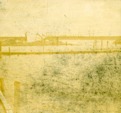 Kładki dla pieszych w Ramskapelle, Belgia, c1914-c1918 autorstwa Unbekannt