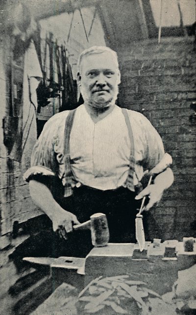 Kucie ostrza, c1917 autorstwa Unbekannt
