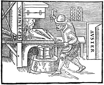 Kucie magnesu, 1600 autorstwa Unbekannt