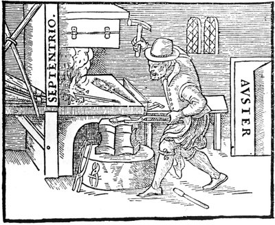Kucie magnesu, 1600 autorstwa Unbekannt