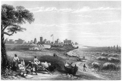 Fort George, Madras, Indie, ok. 1860 r. autorstwa Unbekannt