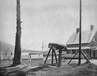 Fort Wrangla na Alasce, ok. 1897 r. autorstwa Unbekannt