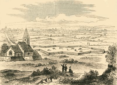 Fortyfikacje Starego St. Pancras, ok. 1876 r. autorstwa Unbekannt