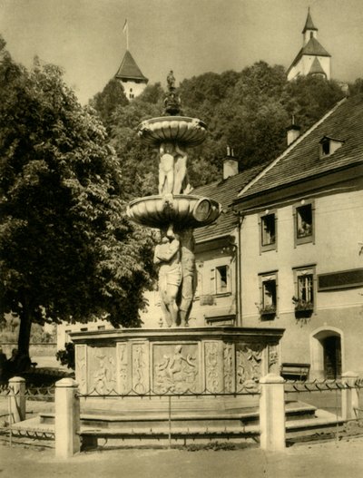 Fontanna, Friesach, Austria, c1935. autorstwa Unbekannt