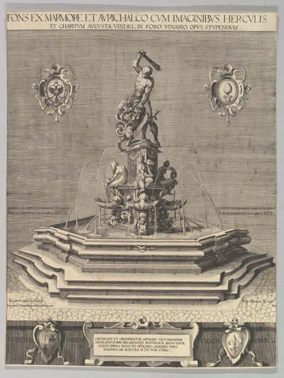 Fontanna Herkulesa w Augsburgu Kopia, 1602. autorstwa Unbekannt