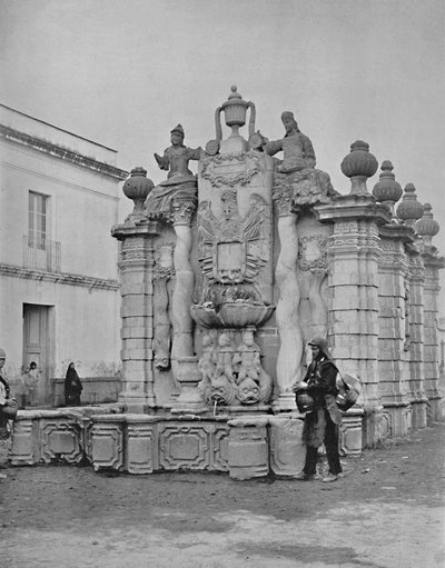 Fontanna spadających wód, miasto Meksyk, ok. 1897 r. autorstwa Unbekannt