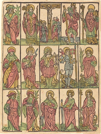 Czternastu świętych pomocniczych, c. 1500. autorstwa Unbekannt
