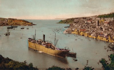 Fowey z Hall Walk, c1930 autorstwa Unbekannt