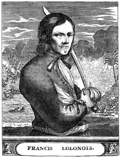 Francois lOllonois, XVII-wieczny korsarz francuski, ok. 1880 r. autorstwa Unbekannt