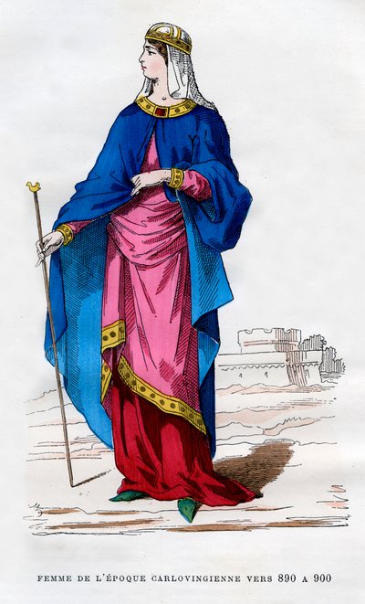 Frankińska kobieta czasów Karolingów, 890-900 1882-1884 autorstwa Unbekannt