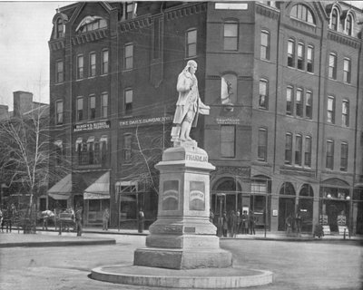 Posąg Franklina, Waszyngton DC, USA, ok. 1900. autorstwa Unbekannt