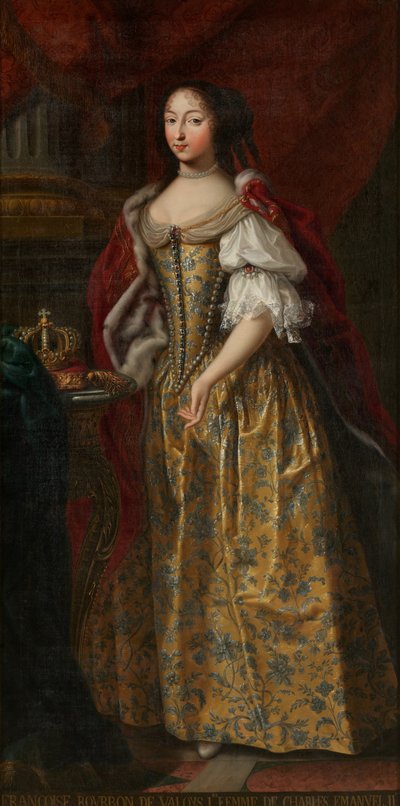 Françoise Madeleine dOrléans 1648-1664, księżna Sabaudii autorstwa Unbekannt