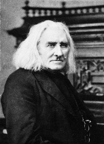 Franciszek Liszt, węgierski pianista i kompozytor, koniec XIX wieku autorstwa Unbekannt