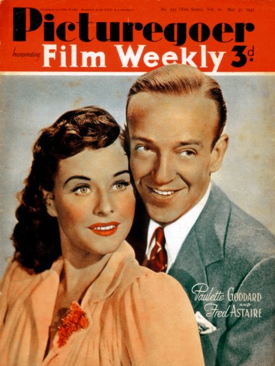 Fred Astaire 1899-1987 i Paulette Goddard 1910-1990, aktorzy, 1941 autorstwa Unbekannt