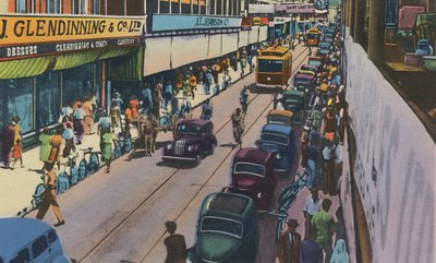 Frederick Street, Port of Spain, Trynidad, BWI, c1940. autorstwa Unbekannt