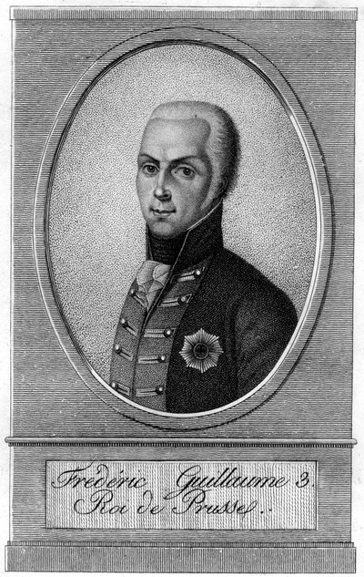 Fryderyk Wilhelm III, król pruski, XIX w. autorstwa Unbekannt