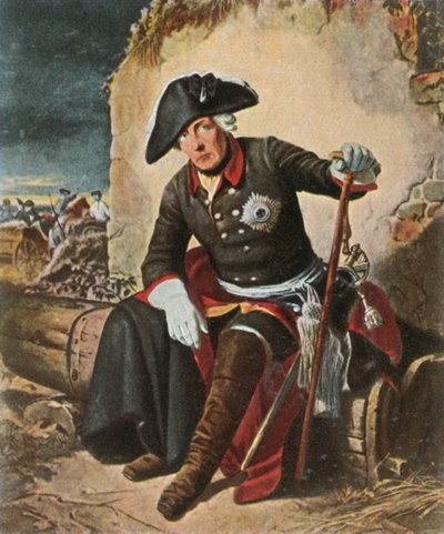 Fryderyk Wielki po bitwie pod Kolínem, 18.06.1757, 1936. autorstwa Unbekannt