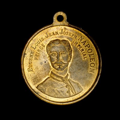 Medal francuski przedstawiający księcia cesarskiego Eugeniusza Ludwika Jeana Józefa Napoleona (zdjęcie) autorstwa Unbekannt