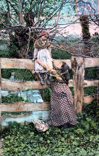 Pocztówka francuska, ok. 1900 autorstwa Unbekannt
