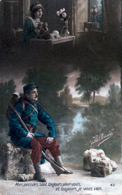 Pocztówka francuska z I wojny światowej, 1914-1918 autorstwa Unbekannt
