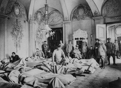 Francuzi i Niemcy ranni na zamku we Francji, I wojna światowa, 1915 autorstwa Unbekannt