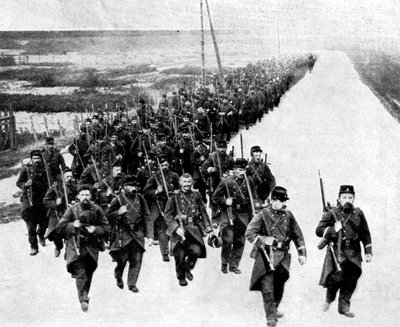 Piechota francuska, posiłki dla aliantów, I wojna światowa, 1914 autorstwa Unbekannt
