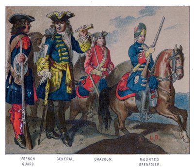 Francuska suknia wojskowa, 1704 autorstwa Unbekannt