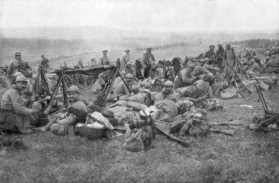 Wojska francuskie w spoczynku, Verdun, Francja, 1916 autorstwa Unbekannt