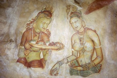 Fresk/Panie Sigiriya/Sri Lanka autorstwa Unbekannt