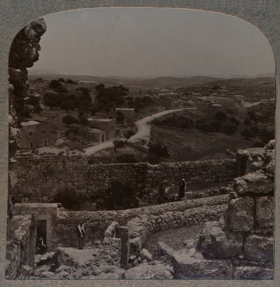 Od Archway w Domu Szymona do domu Łazarza, Bethany, ok. 1900 autorstwa Unbekannt