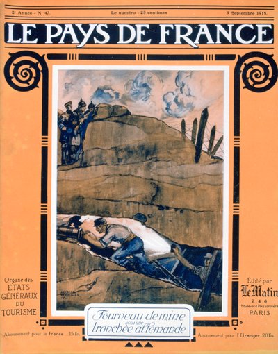 Przednia okładka Le Pays de France, 9 września 1915 r autorstwa Unbekannt