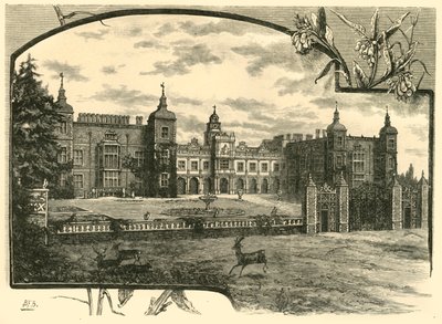 Front Hatfield House, 1898. autorstwa Unbekannt