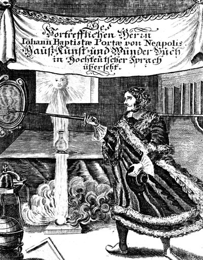Frontyspis Magia Naturalis autorstwa Johannesa Baptisty della Porta, 1715 autorstwa Unbekannt