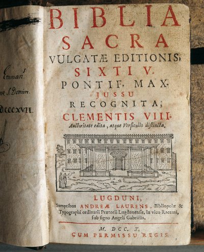 Frontyspis Pisma Świętego Sykstusa V (1520-1590) autorstwa Unbekannt